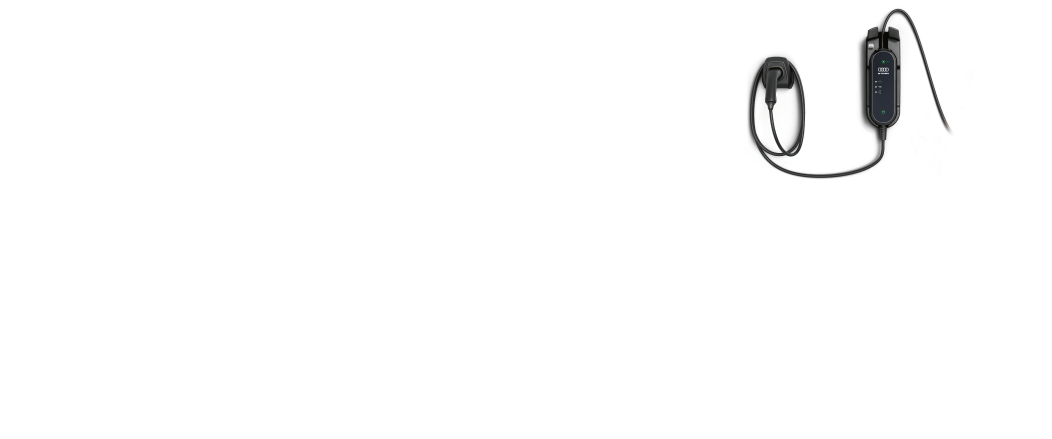 e-tronご成約の⽅に、8kW普通充電ユニットプレゼント＆充電設備工事費をサポート