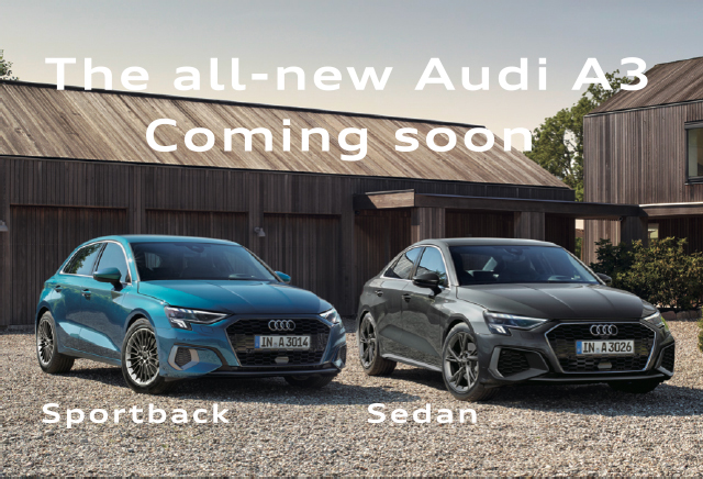 The all-new Audi A3 Coming soon