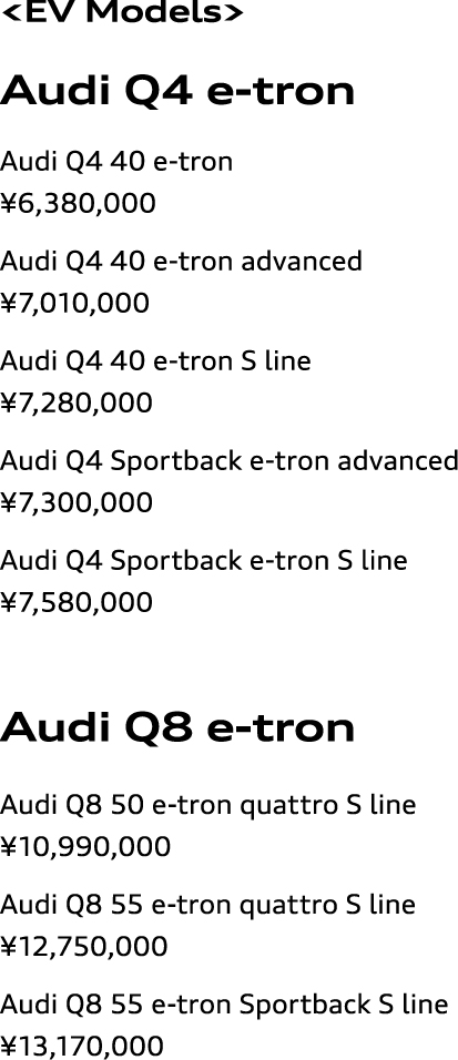 SUV Lineup